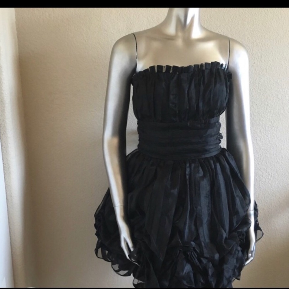 Betsey Johnson Strapless Black Party dress